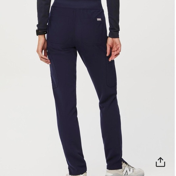 Figs Women's Navy Straight Leg Yola Pants - Picture 6 of 8